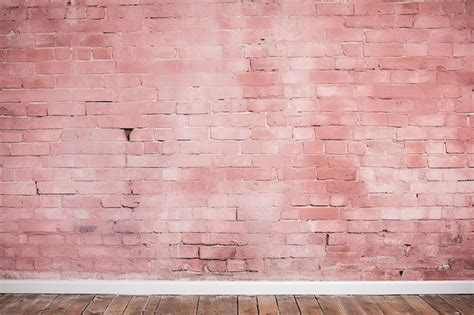 Premium Photo Empty Pink Brick Wall Texture Background