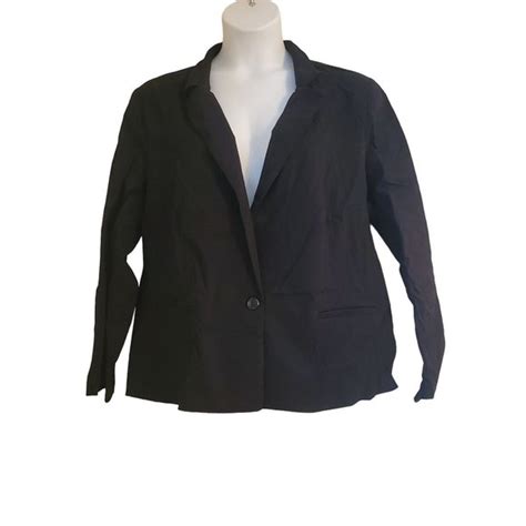 Dressbarn Jackets Coats Dressbarn 3x Black Blazer One Button