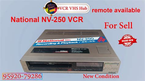 Vcr For Sale National Nv Brand New Condition Youtube