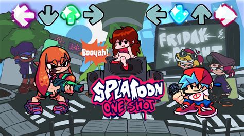 Friday Night Funkin BF Vs Inkling Splatoon One Shot Splatoon X