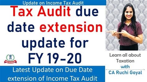 Tax Audit Due Date Extension Update Extended Or Not Due Date