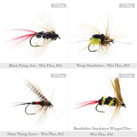 120pcs Fly Fishing Dry Flies Wet Flies Assortment Kit With Waterproof