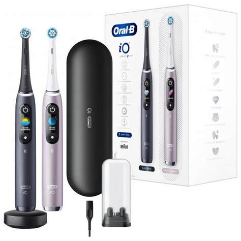 Oral B iO Series 9 Duo Black Onyx Rose Elektrische Zahnbürste Xenudo