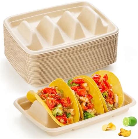 Amazon Pcs Disposable Taco Holders For Party Premium Paper Taco