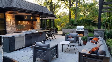 well-designed patio with outdoor kitchen , ideas for a patio with an ...