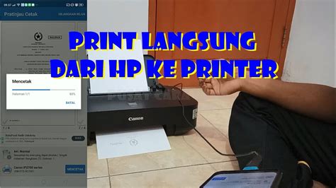 Cara Ngeprint Langsung Dari Hp Ke Printer Youtube