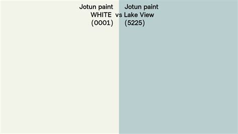 Jotun Paint WHITE Vs Lake View Side By Side Comparison