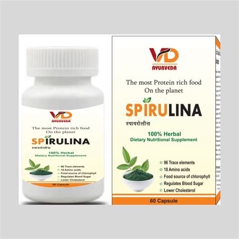 Relief From Body Inner Problem Vd Spirulina Powder Capsules Vaid