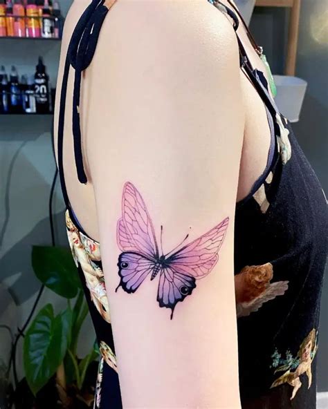 20+ Mesmerizing Purple Butterfly Tattoo Inspirations for Your Next Ink ...