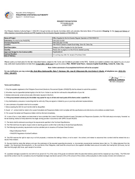 Fillable Online SSD Supplies For 2nd Quarter PSA Procurement Fax