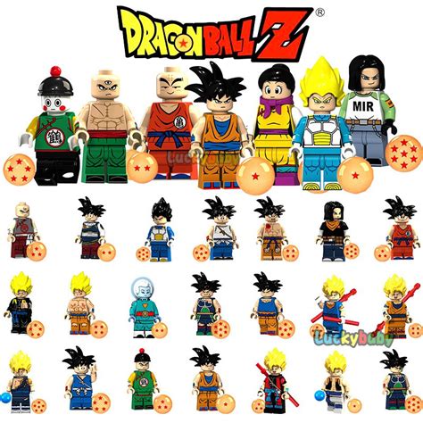 Dragon Ball Z Super Vegeta Son Goku Saiyans Cell Lego Anime Building