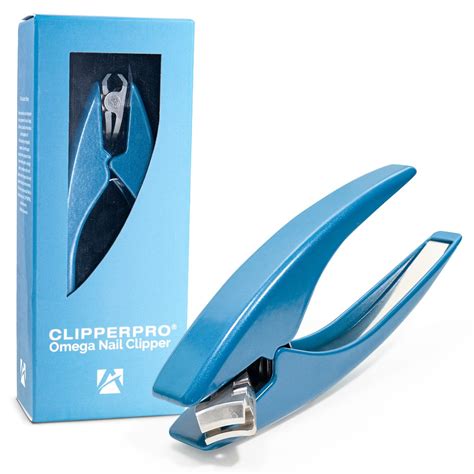 Clipperpro Omega Select Fingernail Clipper Heavy Duty Nail Cutter For