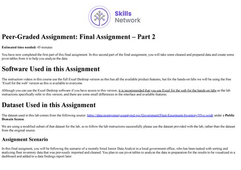 Final Assignment Part2 Peer Graded Assignment Final Assignment