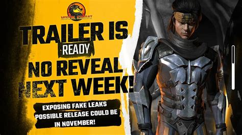 Mortal Kombat 12 Exclusive: TRAILER IS READY, NO REVEAL NEXT WEEK, FAKE LEAKS & BEEF {SPECULATION)