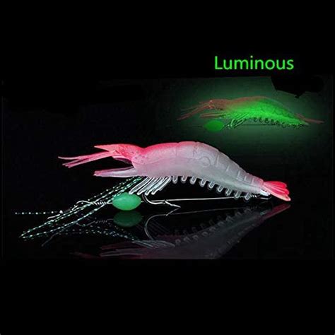 Happy Shopping Day Origlam 5Pcs Soft Luminous Shrimp Lure Set 5