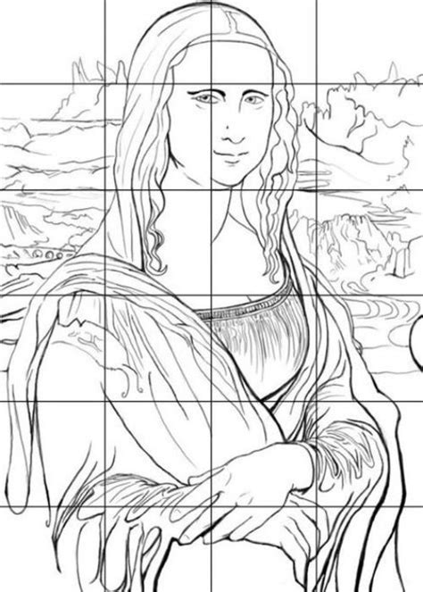 Desenho Da Monalisa Diferente - 23 Desenhos da Monalisa para Colorir com Criatividade – 123 Colorir