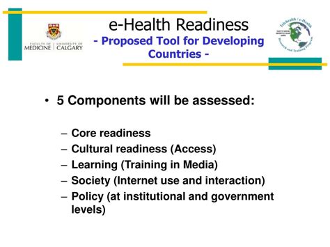 Ppt E Readiness Assessment A Health Perspective Powerpoint Presentation Id 261733