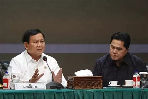 Wow Peluang Duet Prabowo Dan Erick Thohir Dinilai Punya Elektabilitas