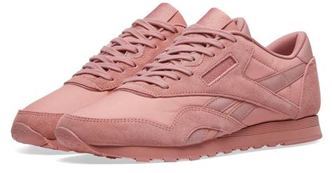 Lyst Reebok Classic Nylon W In Pink