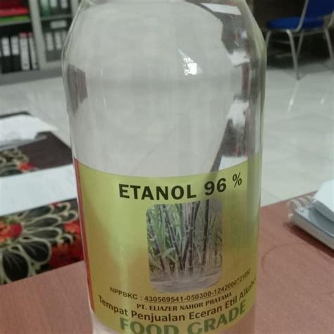 Jual Pure Grain Alcohol 1 Liter Ethanol Food Grade 96 1 Liter Alcohol