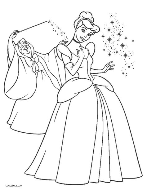 Desenhos de Cinderella para colorir Páginas para impressão grátis