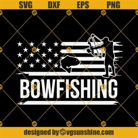 Bow Fishing USA Svg Bowfishing Fishermen Svg Sunshine