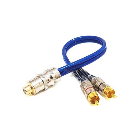 Cabo Y Blindado Techone 2 Machos 1 Fêmea 5mm Plug Metal Parcelamento