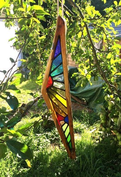 Ortus Stained Leaded Glass Wood Sculptures