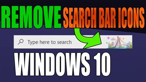 Remove Icons From Search Bar In Windows 10 Disable Search Highlights