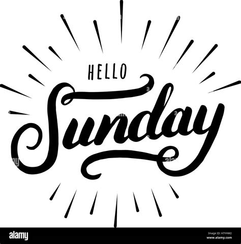 Sunday Clipart Black And White