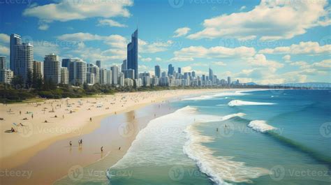 queensland surfers paradise beaches ai generated 29109453 Stock Photo