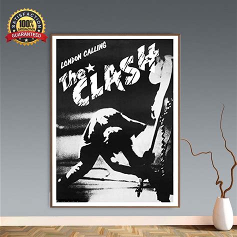 Vintage The Clash Poster The Clash Band London Calling Print Etsy