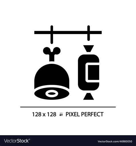 Deli Pixel Perfect Black Glyph Icon Royalty Free Vector