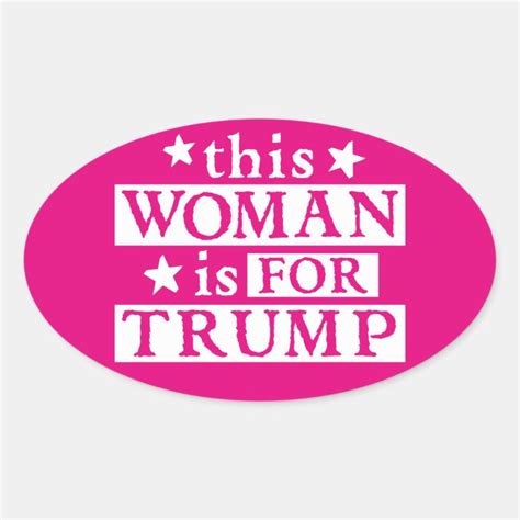 Woman For Trump Stickers