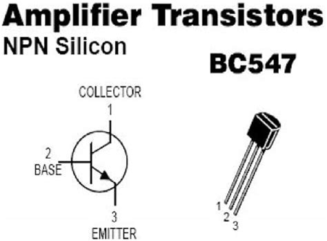 BC547 TRANSISTOR BASIC KNOWLEDGE PINOUT APPLICATION, 45% OFF