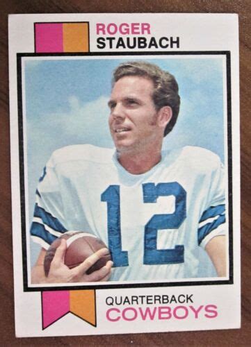 Topps Football Hof Roger Staubach Nd Yr Card Nrmt Dallas