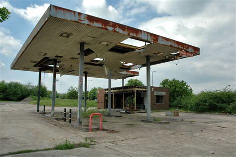 Abandoned Petrol Station, A38 near Derby | Petrol station, Derelict places, Abandoned