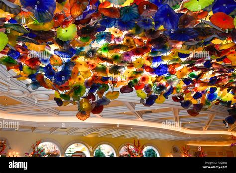 Bellagio Hotel Lobby Ceiling Hi Res Stock Photography And Images Alamy