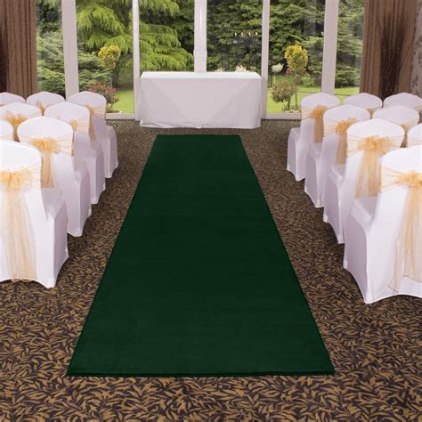 Felt Aisle Runner For Wedding Runway And Vip Events Solid Hunter Green