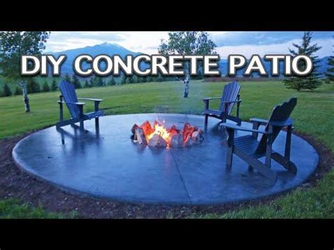 How to Build round concrete form - Google Search | Diy concrete patio ...