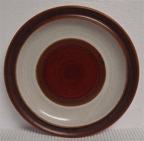 Denby Potter S Wheel Rust Red Salad Plates SET OF FOUR EBay