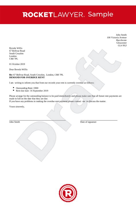 Rent Demand Letter Template ~ Resume Letter