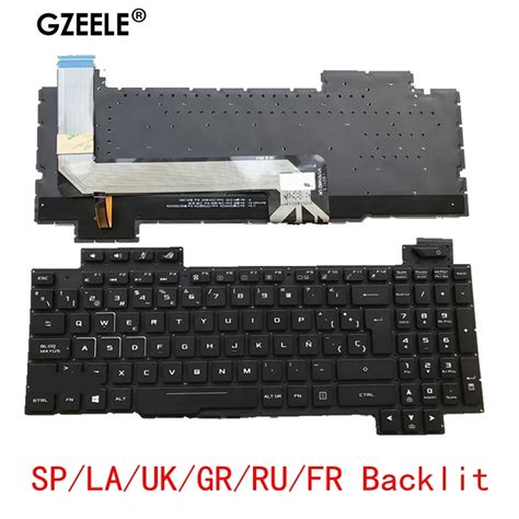 Teclado Retroiluminado Sp La Uk Gr Ru Fr Po Para Asus Rog Strix Gl