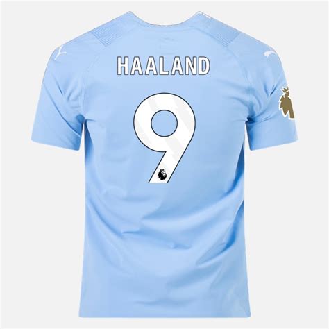 Günstige Fußballtrikots Manchester City Haaland 9 Heim Trikot Home 2023