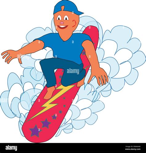 Modern Surfing Stock Vector Images Alamy