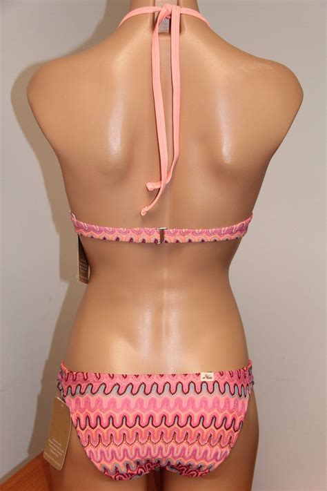 Nwt Hobie Swimsuit Bikini Pc Set Sz Xs Mlt Push Up Ebay