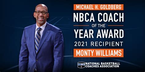 Monty Williams Named the 2021 Recipient of the Michael H. Goldberg NBCA ...