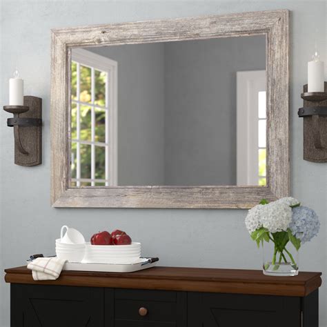 2024 Latest Hogge Modern Brushed Nickel Large Frame Wall Mirrors