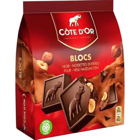 MONDELEZ FRANCE Côte d Or Carrés Noir Noisettes 10x20 g Cdiscount