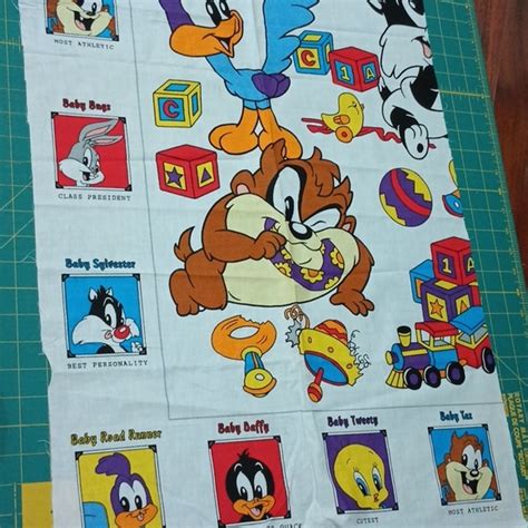 Warner Bros Office S Vtg Baby Looney Tunes Half Panel Poshmark